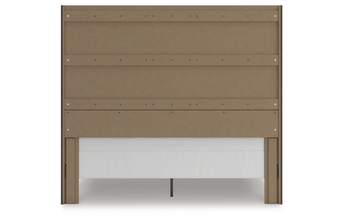 Fraluna King Panel Storage Bed, Dresser and Mirror