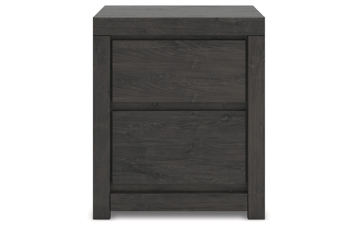 Fraluna King Panel Storage Bed, Dresser, Mirror, Chest and Nightstand