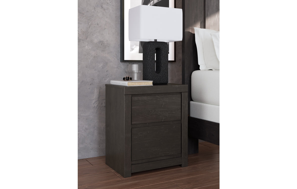 Fraluna King Panel Storage Bed, Dresser, Mirror, Chest and Nightstand