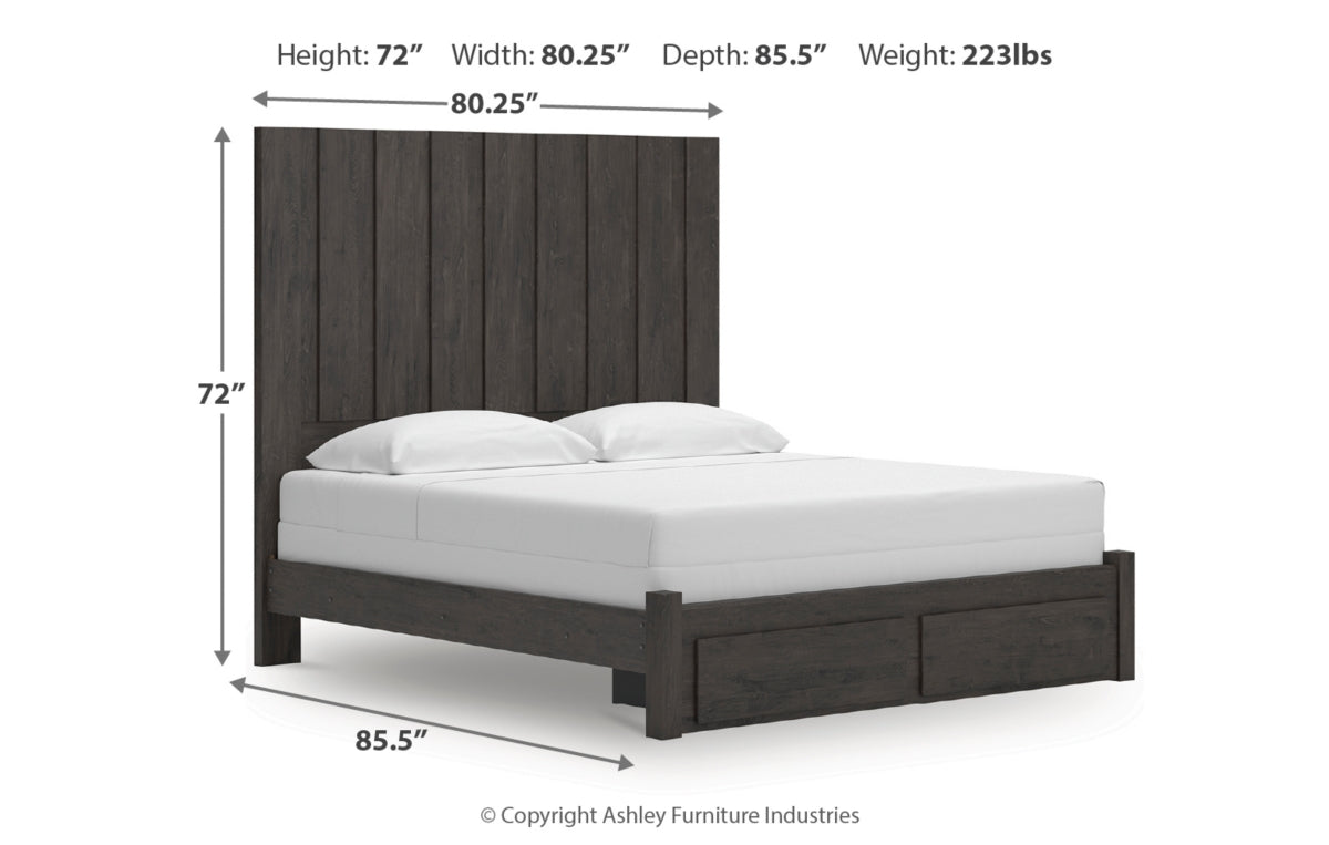 Fraluna King Panel Storage Bed