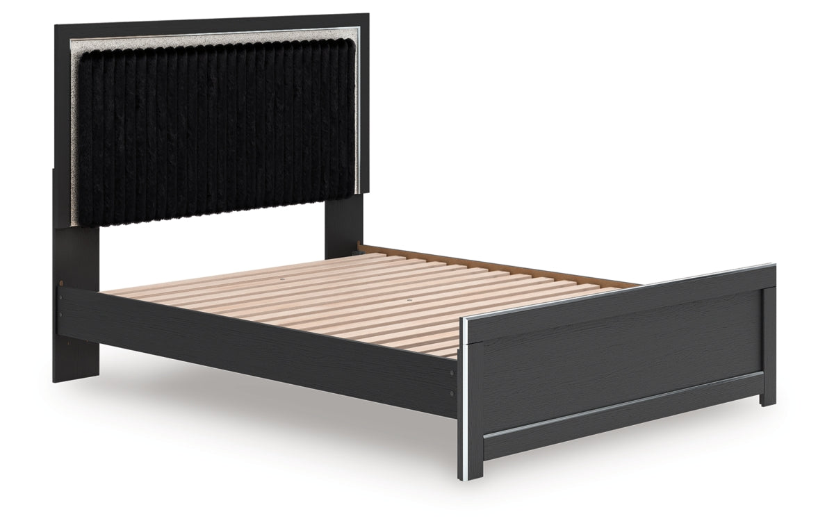 Zuraleus Queen Upholstered Panel Platform Bed