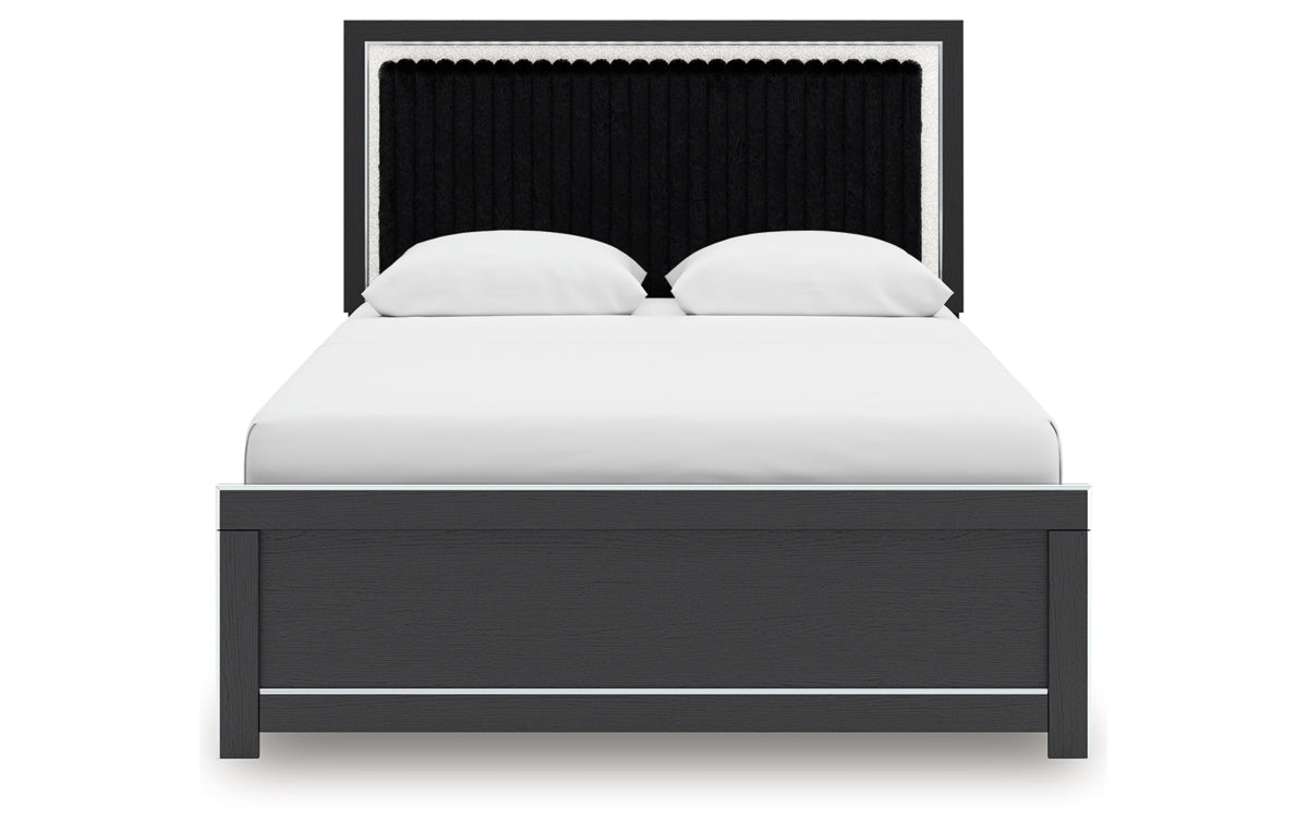 Zuraleus Queen Upholstered Panel Platform Bed