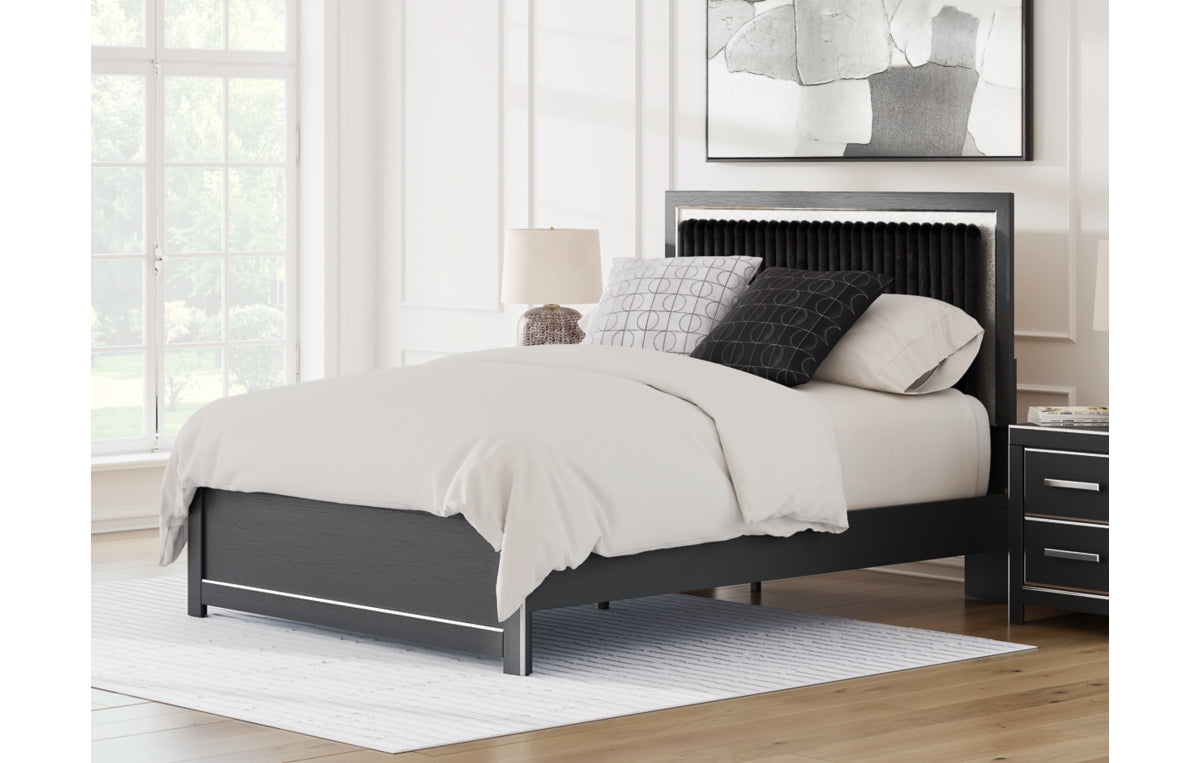 Zuraleus Queen Upholstered Panel Platform Bed
