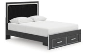 Zuraleus Queen Upholstered Panel Platform Storage Bed