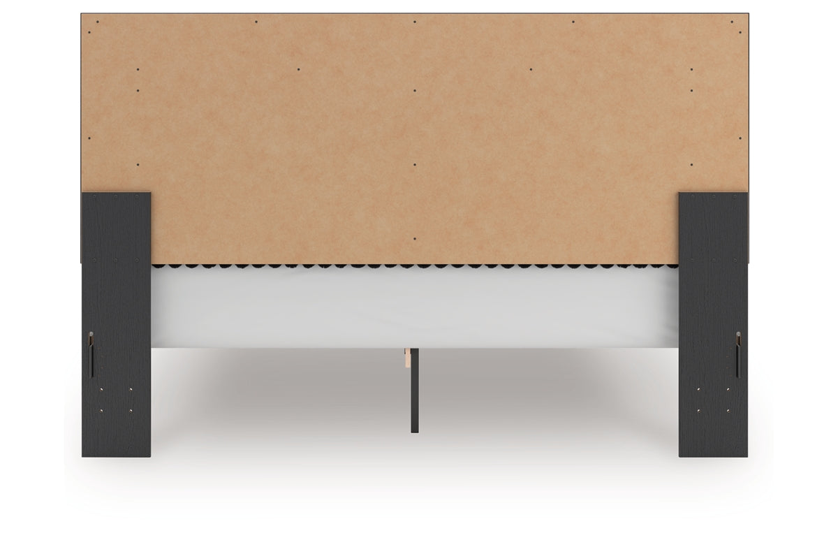 Zuraleus King Upholstered Panel Platform Bed