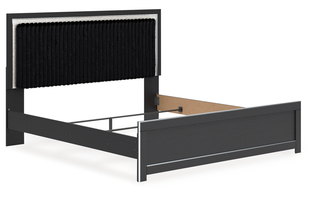 Zuraleus King Upholstered Panel Bed