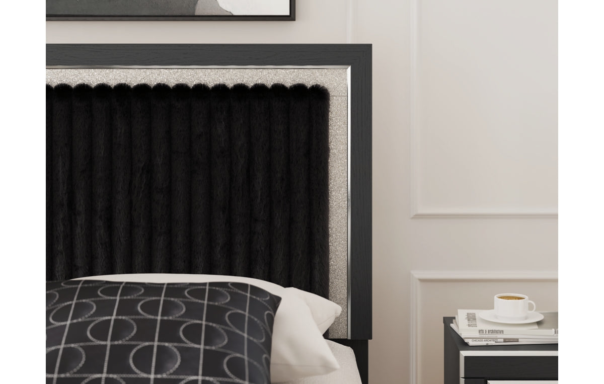 Zuraleus King Upholstered Panel Bed