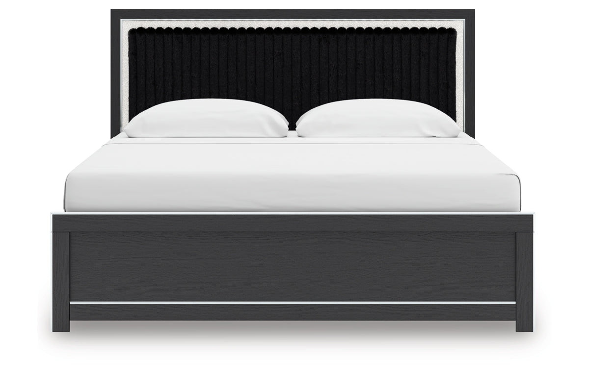Zuraleus King Upholstered Panel Bed