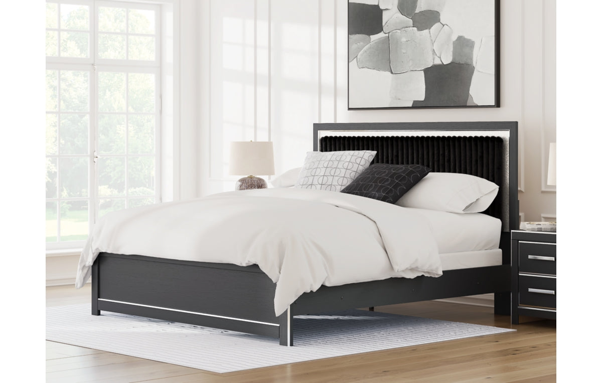 Zuraleus King Upholstered Panel Bed