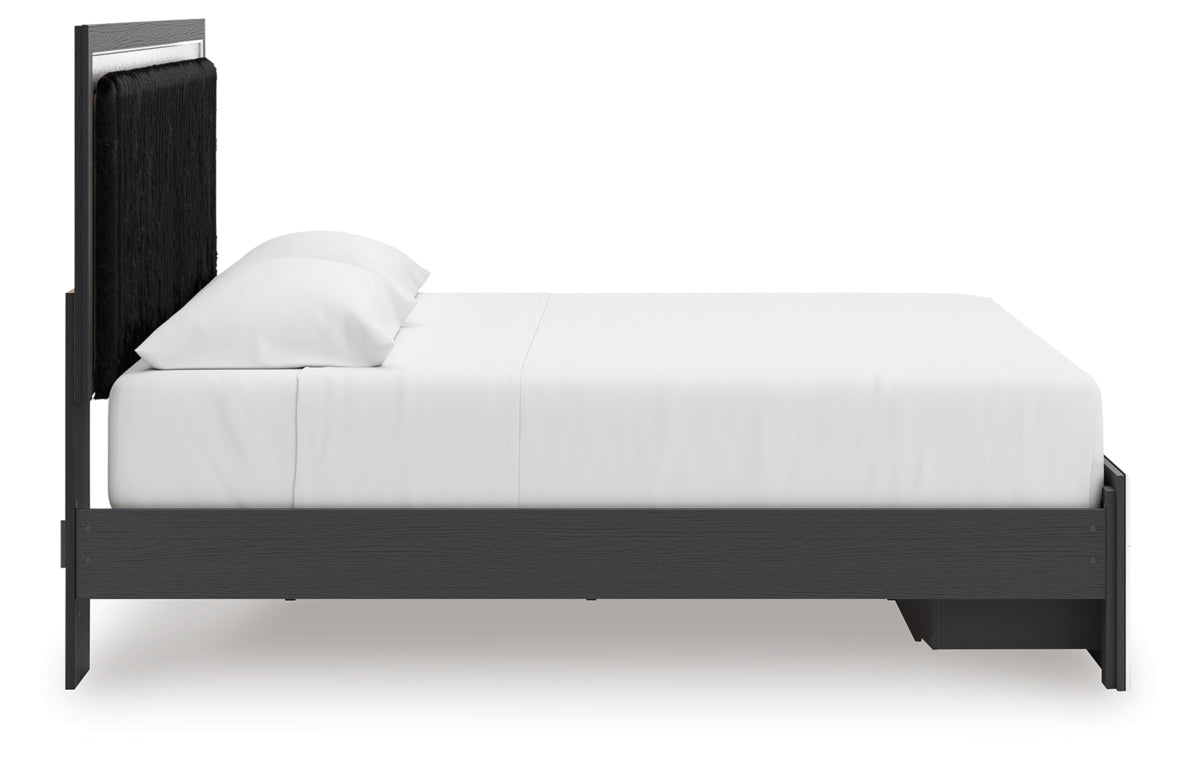 Zuraleus King Upholstered Panel Platform Storage Bed