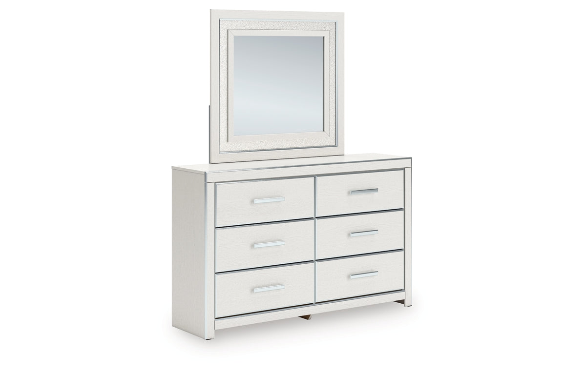 Zuraleus California King Upholstered Bed, Dresser, Mirror, Chest and Nightstand