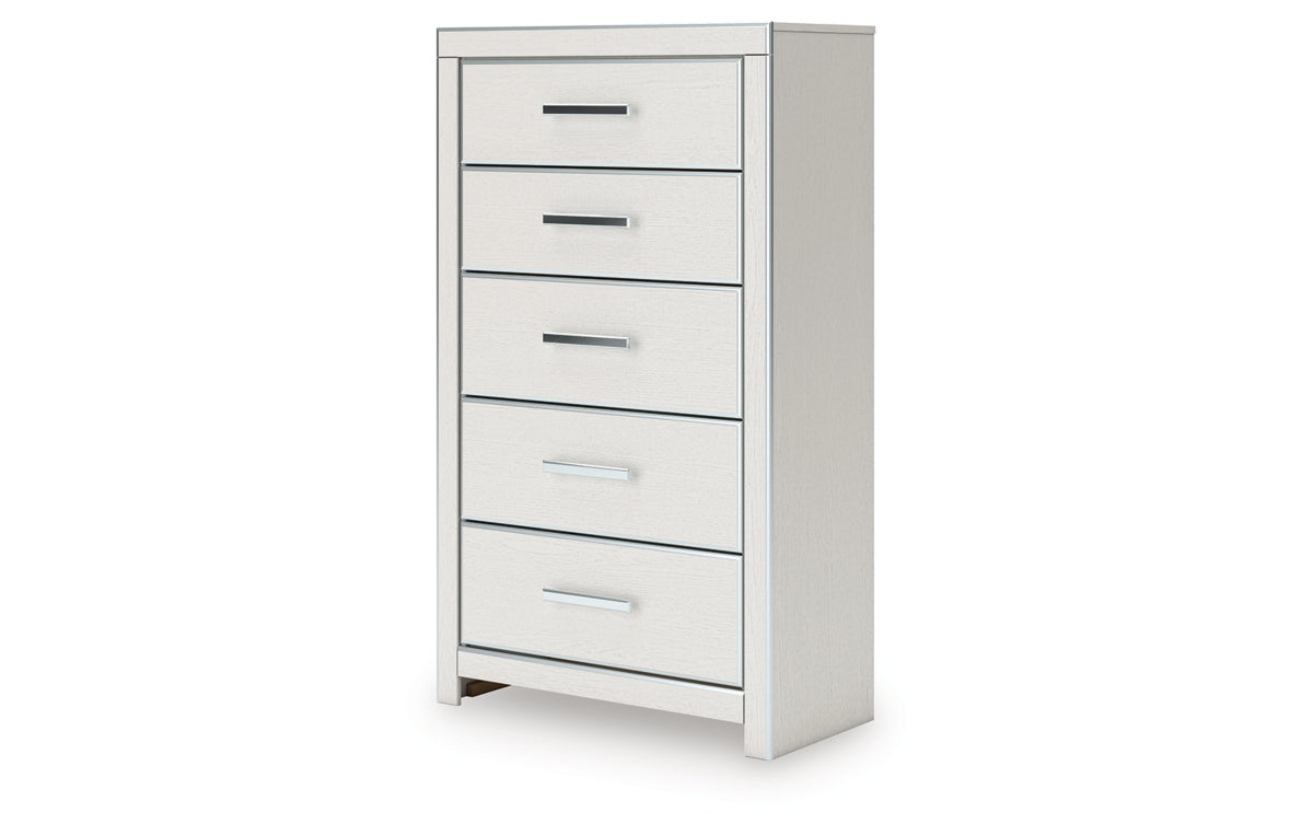 Zuraleus Queen Upholstered Bed, Dresser, Mirror, Chest and Nightstand
