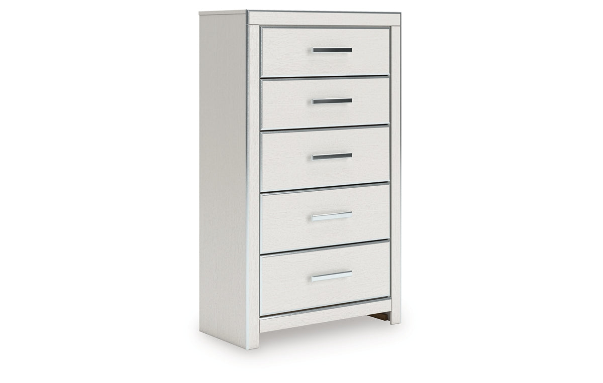 Zuraleus Queen Upholstered Bed, Dresser, Mirror, Chest and Nightstand