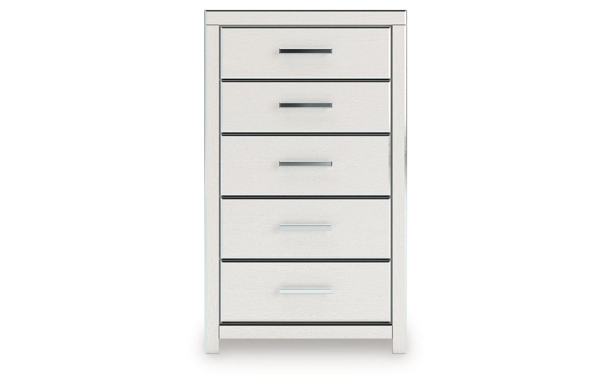 Zuraleus King Upholstered Bed, Dresser, Mirror and Chest