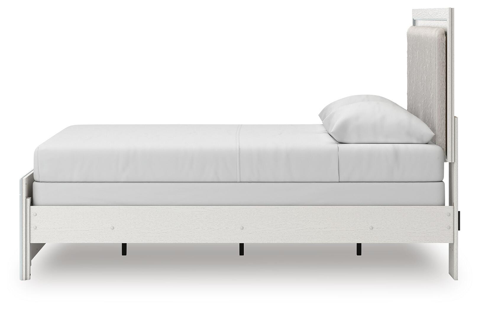 Zuraleus Queen Upholstered Panel Bed, Dresser, Mirror, Chest and Nightstand
