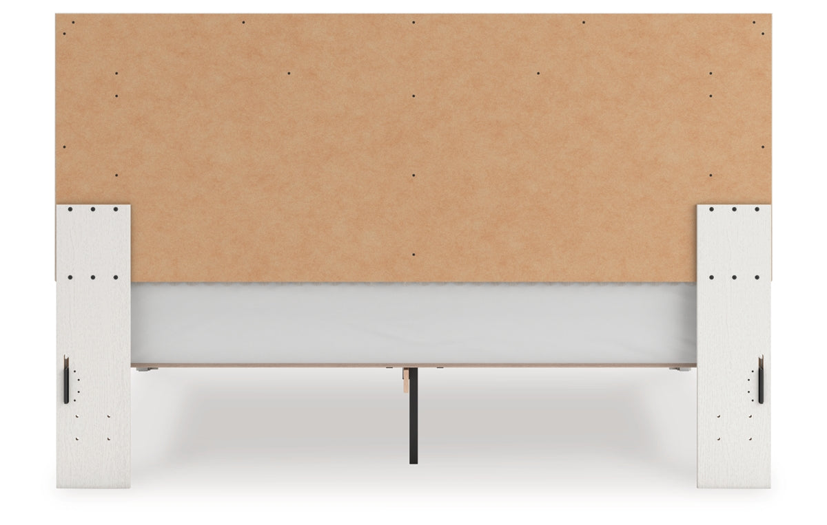 Zuraleus King Upholstered Panel Platform Bed