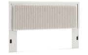 Zuraleus King Upholstered Panel Headboard
