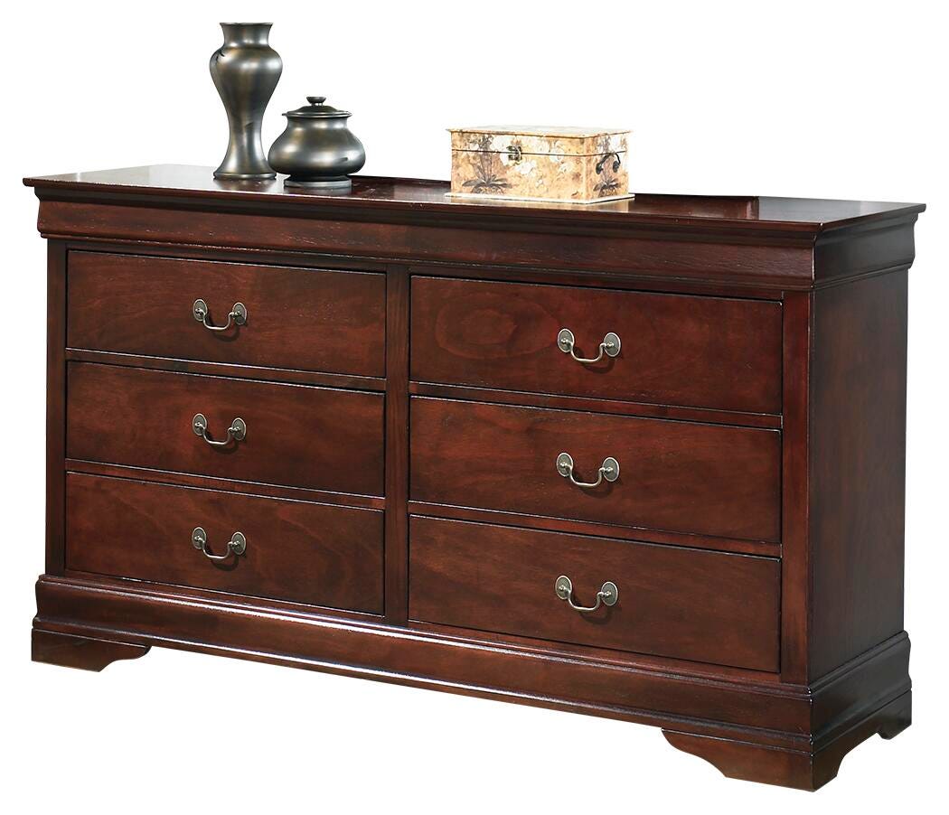 Alisdair Queen Sleigh Bed with Mirrored Dresser