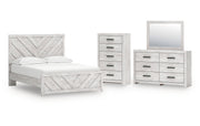 Cayboni Queen Panel Bed, Dresser, Mirror and Chest