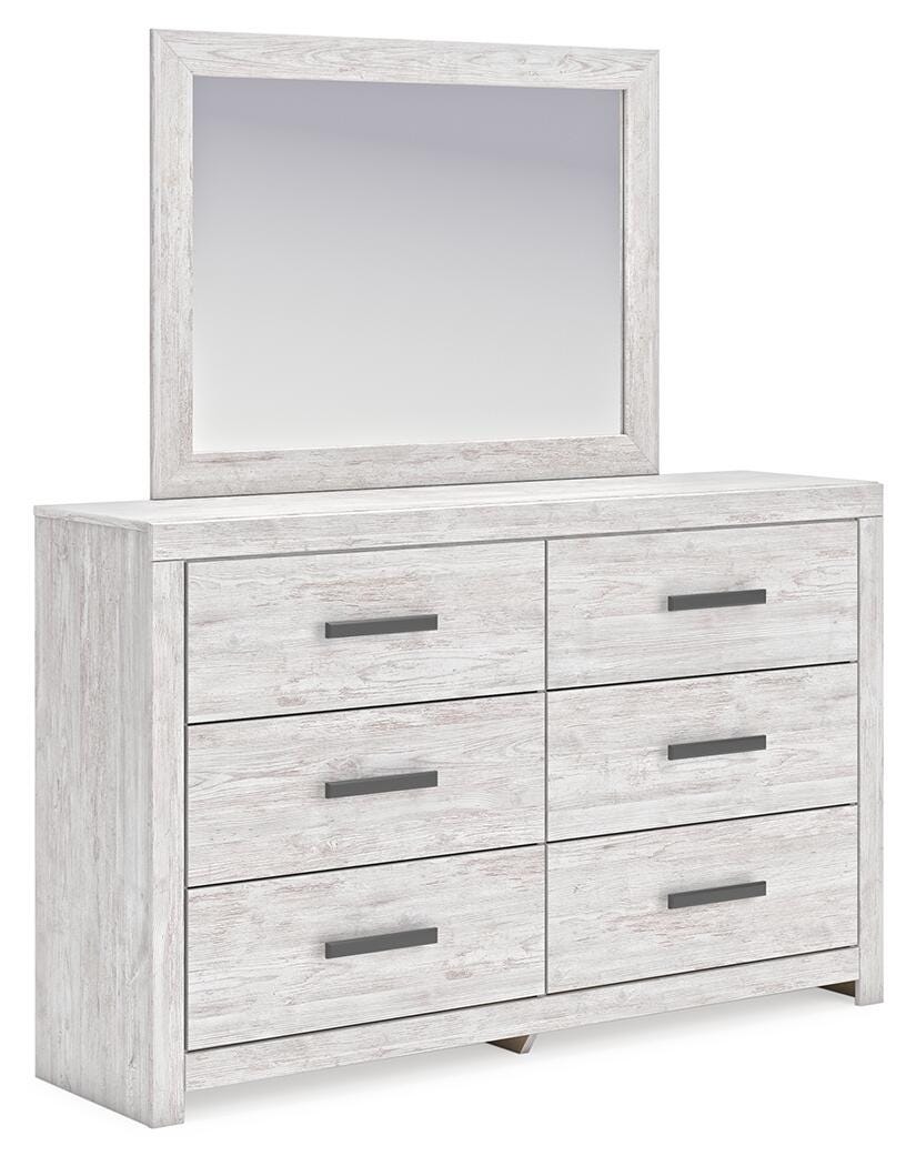 Cayboni Twin Panel Bed, Dresser, Mirror and Nightstand