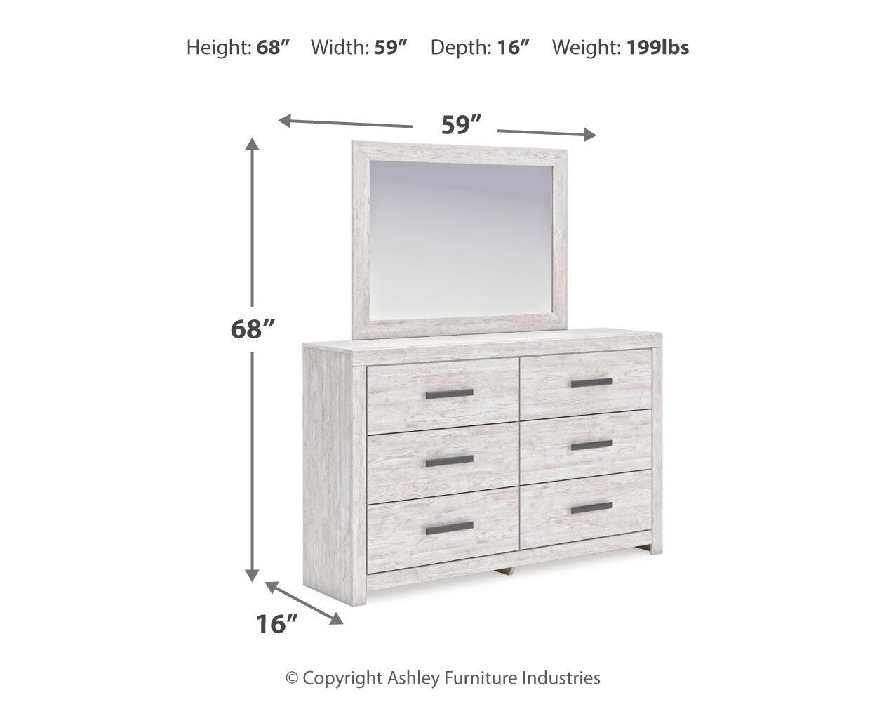 Cayboni Twin Panel Bed, Dresser, Mirror and Nightstand
