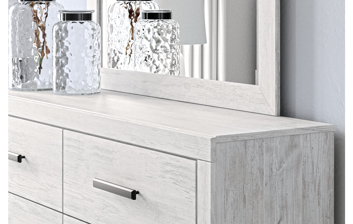 Cayboni King Panel Bed, Dresser, Mirror and Chest