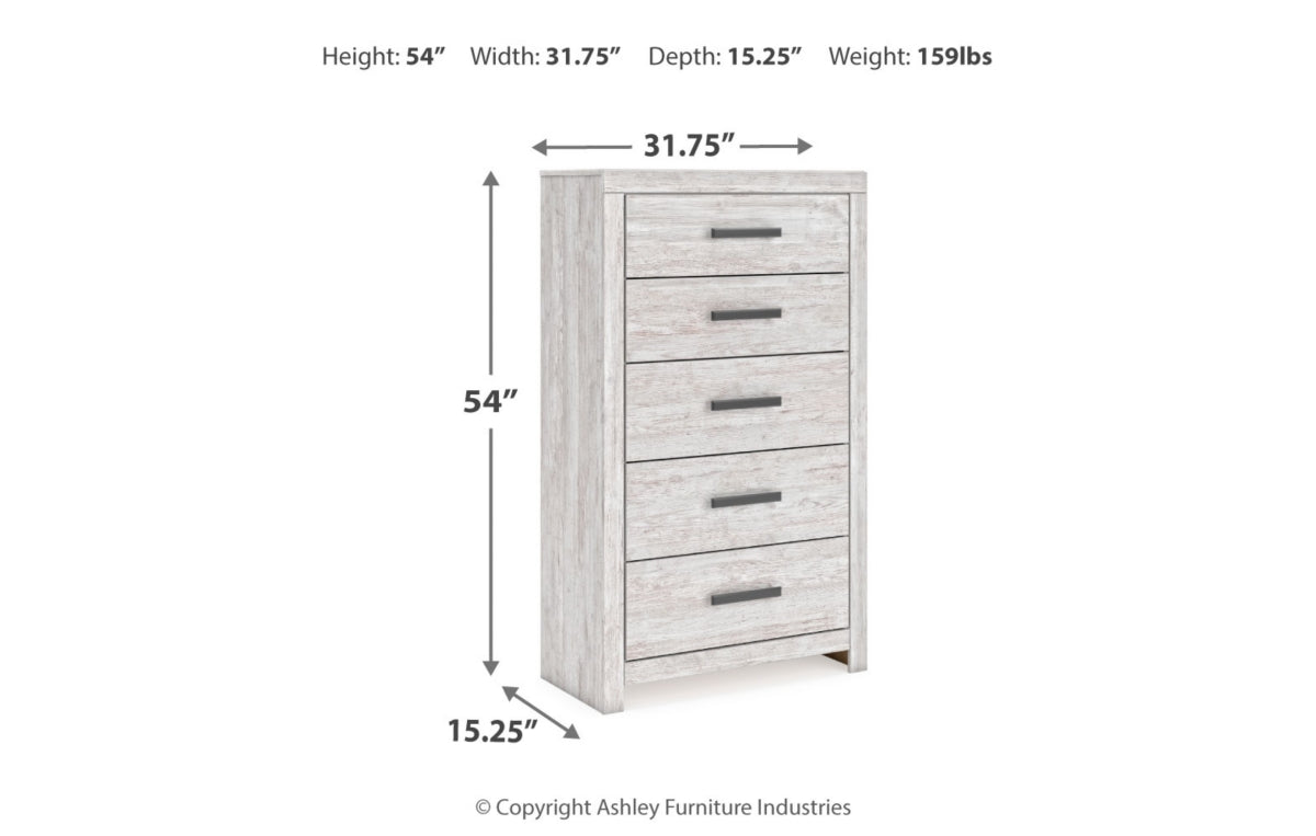 Cayboni Twin Panel Bed, Dresser, Mirror, Chest and Nightstand