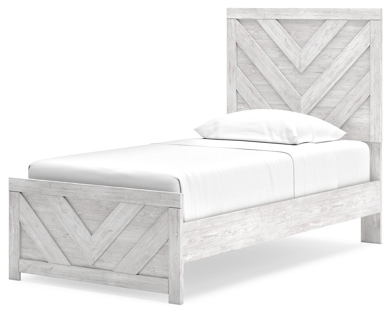 Cayboni Twin Panel Bed, Dresser, Mirror and Nightstand