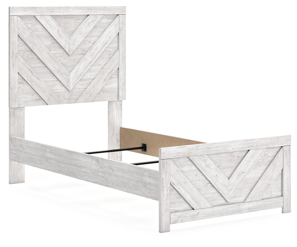 Cayboni Twin Panel Bed, Dresser, Mirror and Nightstand