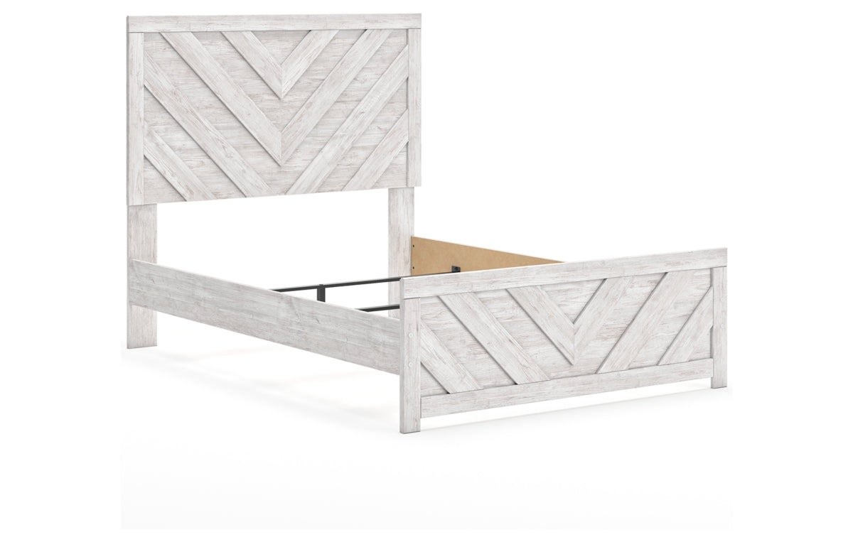 Cayboni Full Panel Bed, Dresser, Mirror, Chest and Nightstand