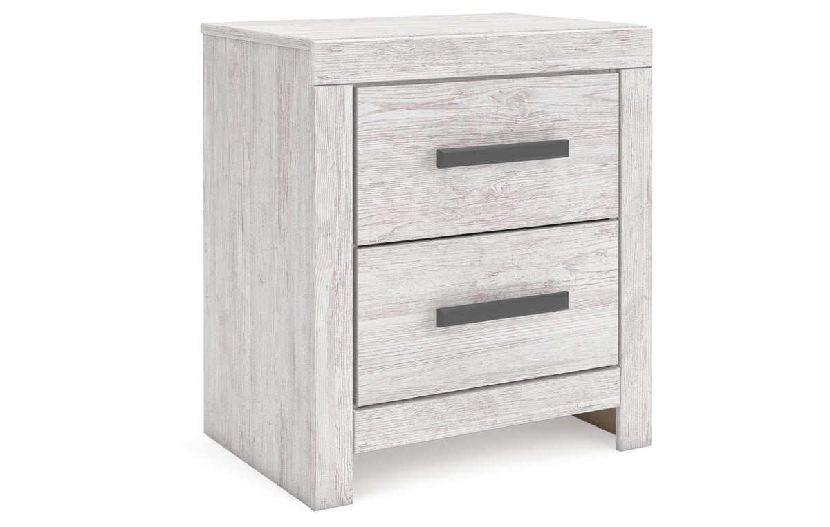 Cayboni Twin Panel Bed with Mirrored Dresser, Chest and Nightstand