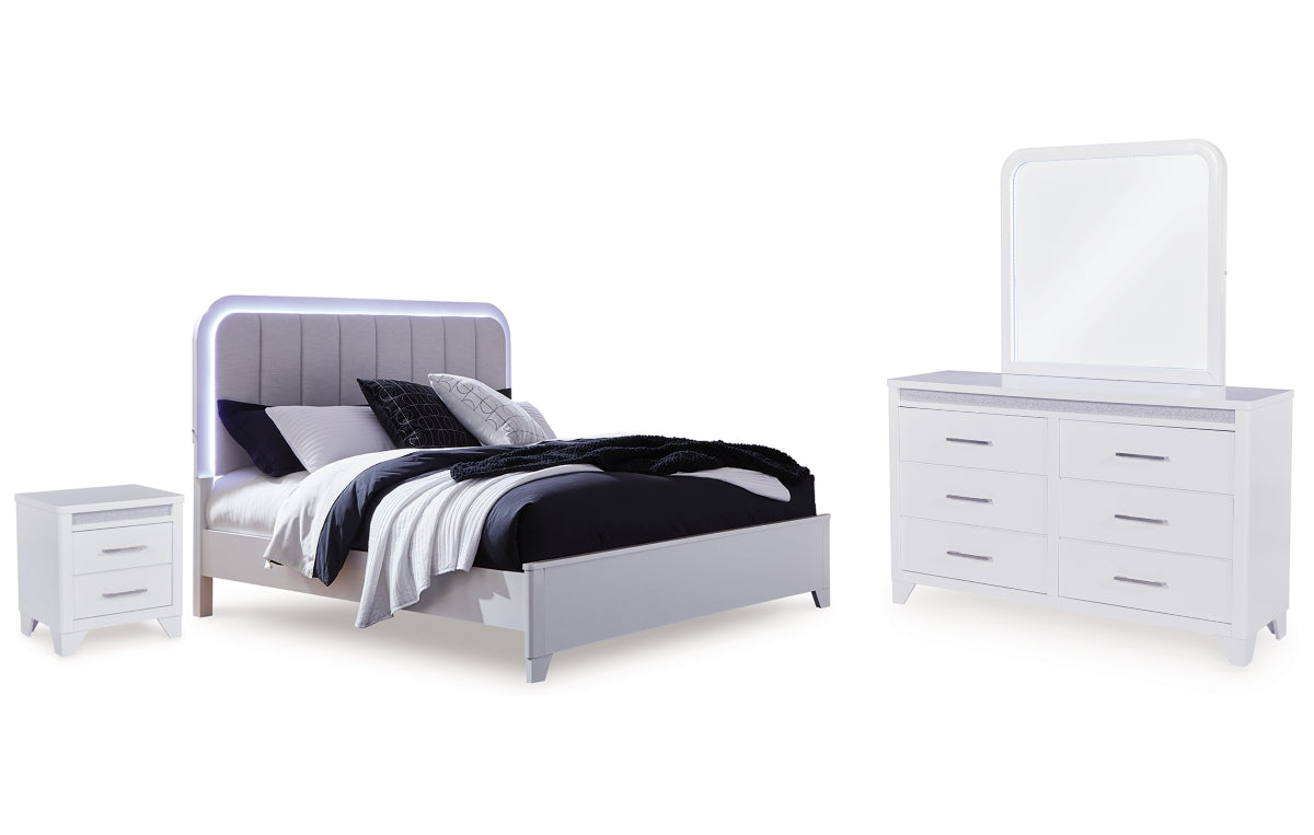 Jarlee Queen Upholstered Panel Bed