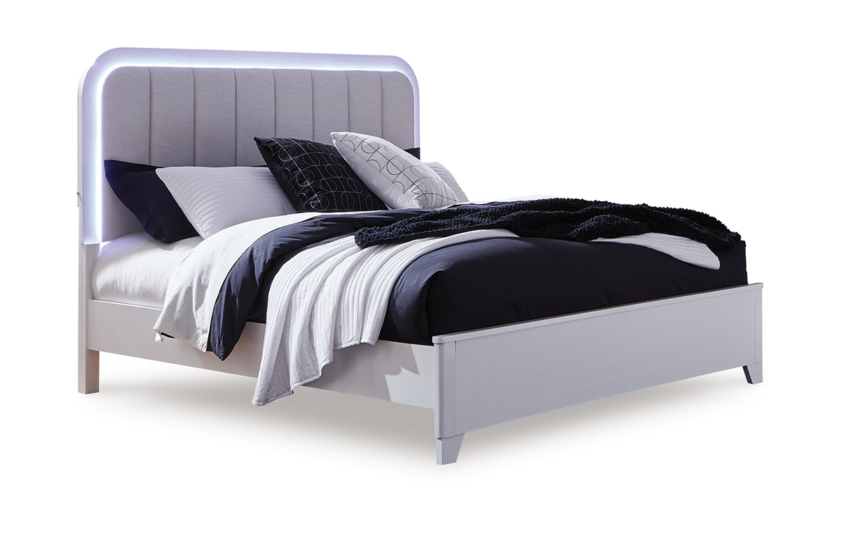 Jarlee Queen Upholstered Panel Bed