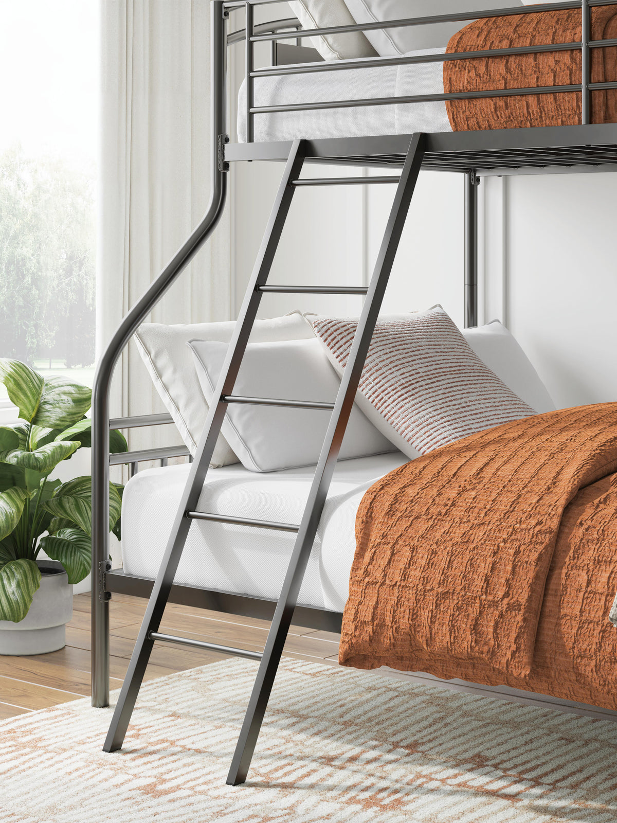 Lanceburg Twin over Full Bunk Bed with Ladder