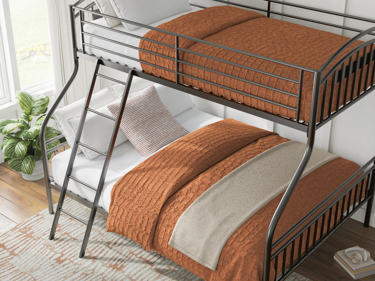 Lanceburg Twin over Full Bunk Bed with Ladder