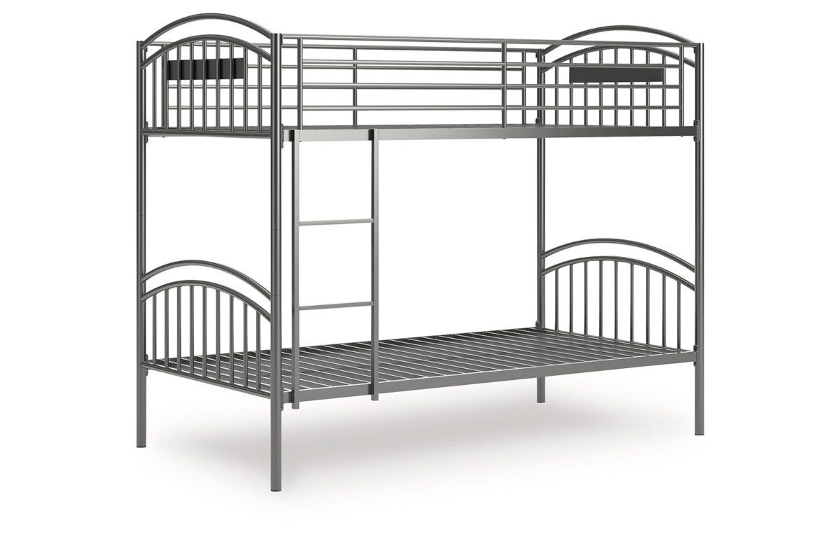 Lanceburg Twin over Twin Bunk Bed with Ladder