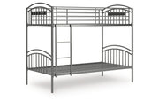 Lanceburg Twin over Twin Bunk Bed with Ladder