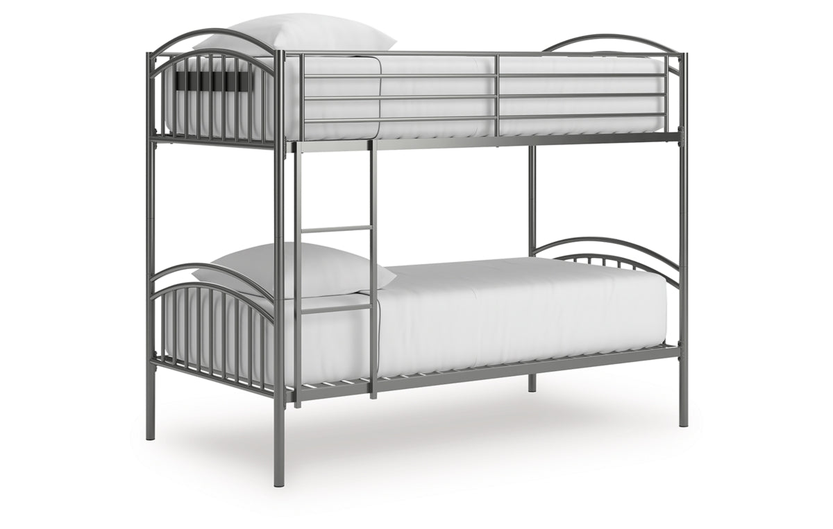 Lanceburg Twin over Twin Bunk Bed with Ladder