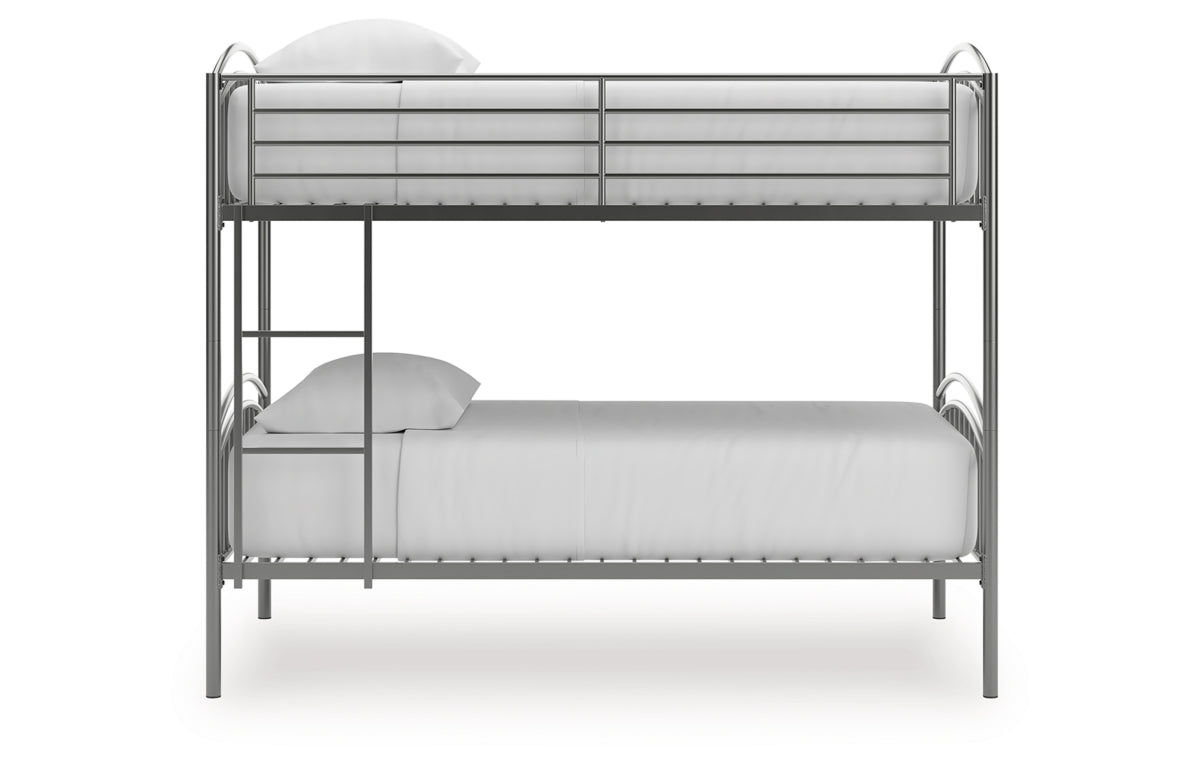 Lanceburg Twin over Twin Bunk Bed with Ladder