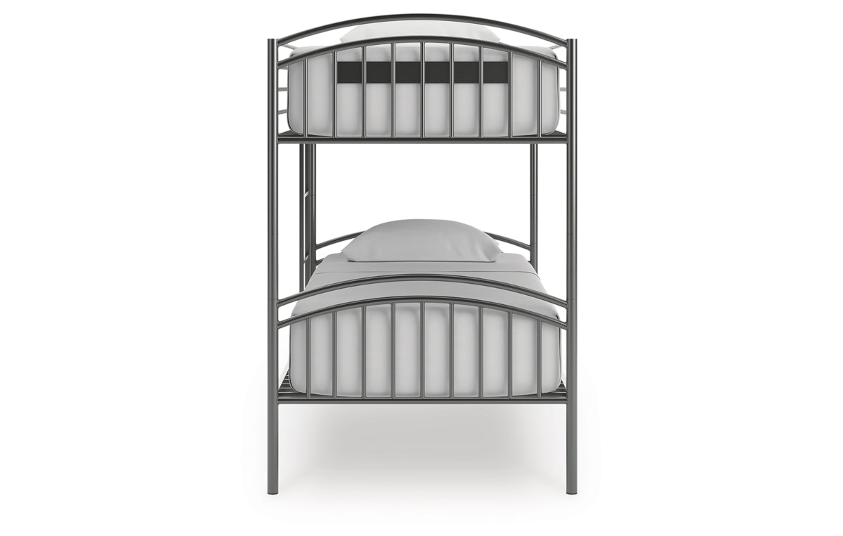 Lanceburg Twin over Twin Bunk Bed with Ladder