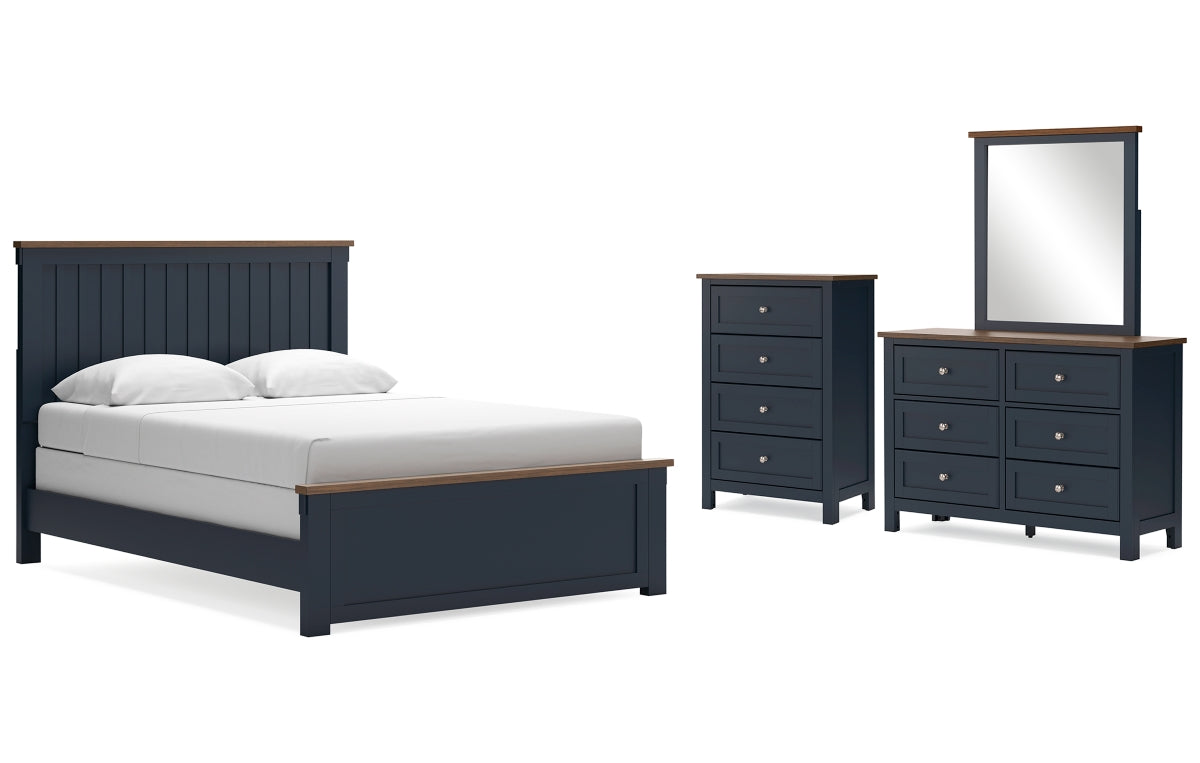 Landocken Queen Panel Bed, Dresser, Mirror and Chest