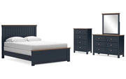 Landocken Queen Panel Bed, Dresser, Mirror and Chest