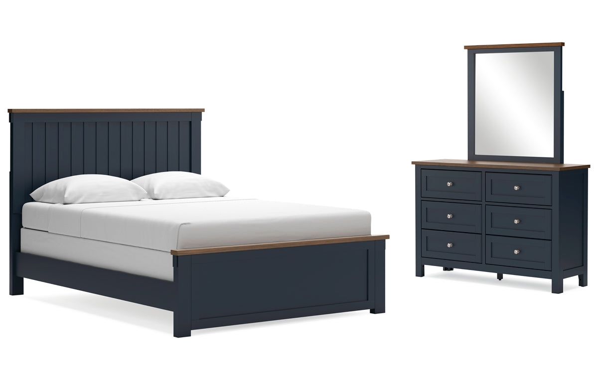 Landocken Queen Panel Bed, Dresser and Mirror