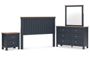 Landocken Queen Panel Headboard, Dresser, Mirror and Nightstand