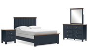 Landocken Full Panel Bed, Dresser, Mirror and Nightstand