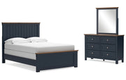 Landocken Full Panel Bed, Dresser and Mirror
