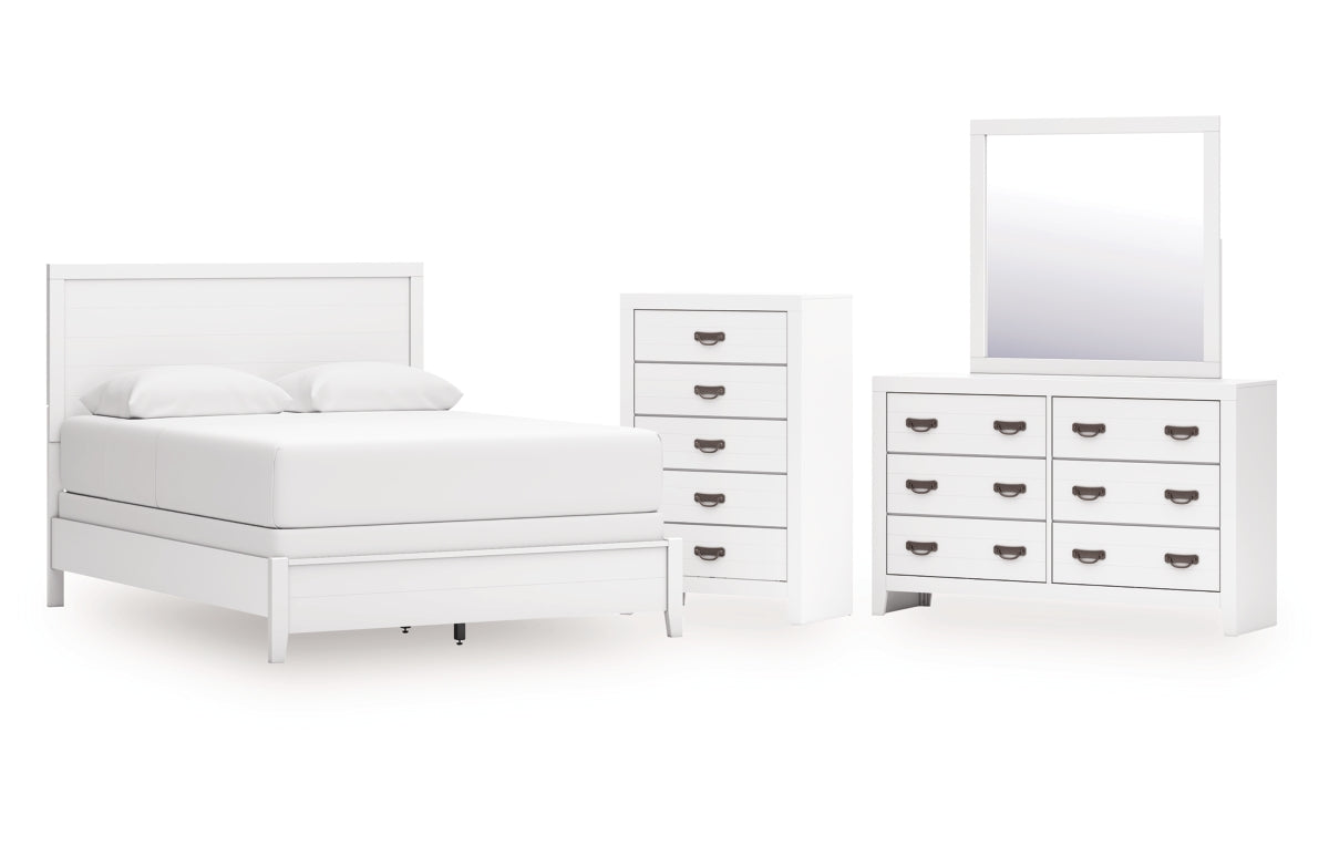 Binterglen Queen Panel Bed, Dresser, Mirror and Chest