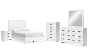 Binterglen Full Panel Bed, Dresser, Mirror, Chest and Nightstand