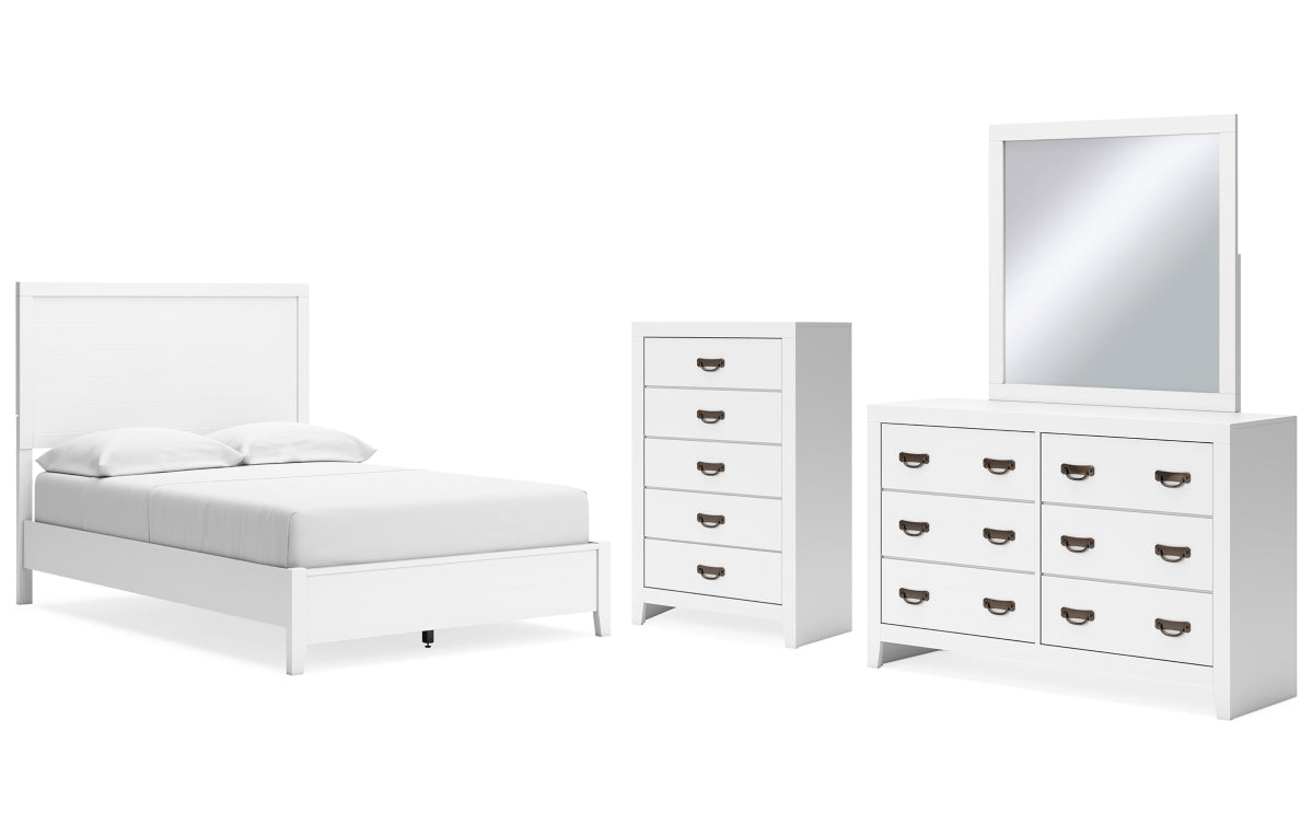 Binterglen Full Panel Bed, Dresser, Mirror and Chest
