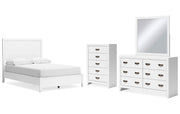 Binterglen Full Panel Bed, Dresser, Mirror and Chest